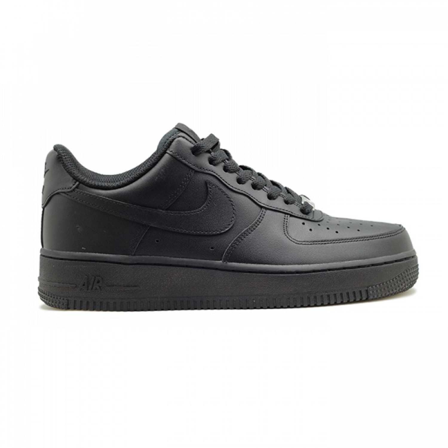 nike air force 1 plain black