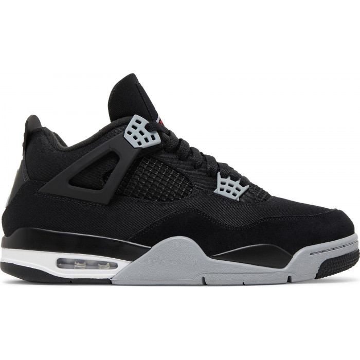 AIR JORDAN 4 RETRO BLACK CANVAS